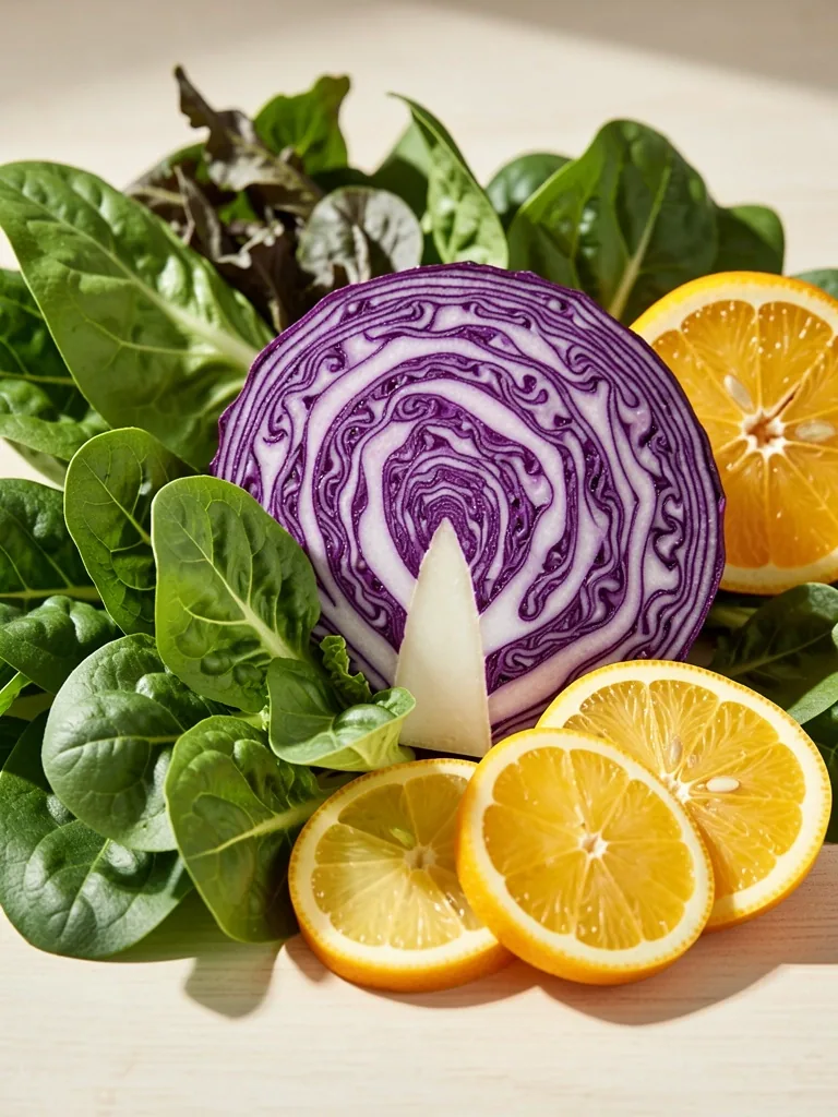 Vegetales frescos para nutrición deportiva